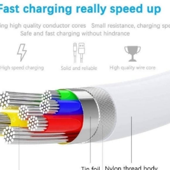 Apple iPhone Charger, Apple MFi Certified Lightning to USB Cable, Pack of 2 - Picture 5 of 10